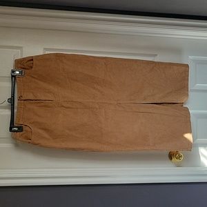 Women's size XL tan corduroy skirt